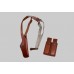 COLT 1911 Leather Vertical Shoulder Holster & Double Mag Pouch