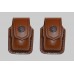 S&W Single Leather Speedloader Cases with belt clip